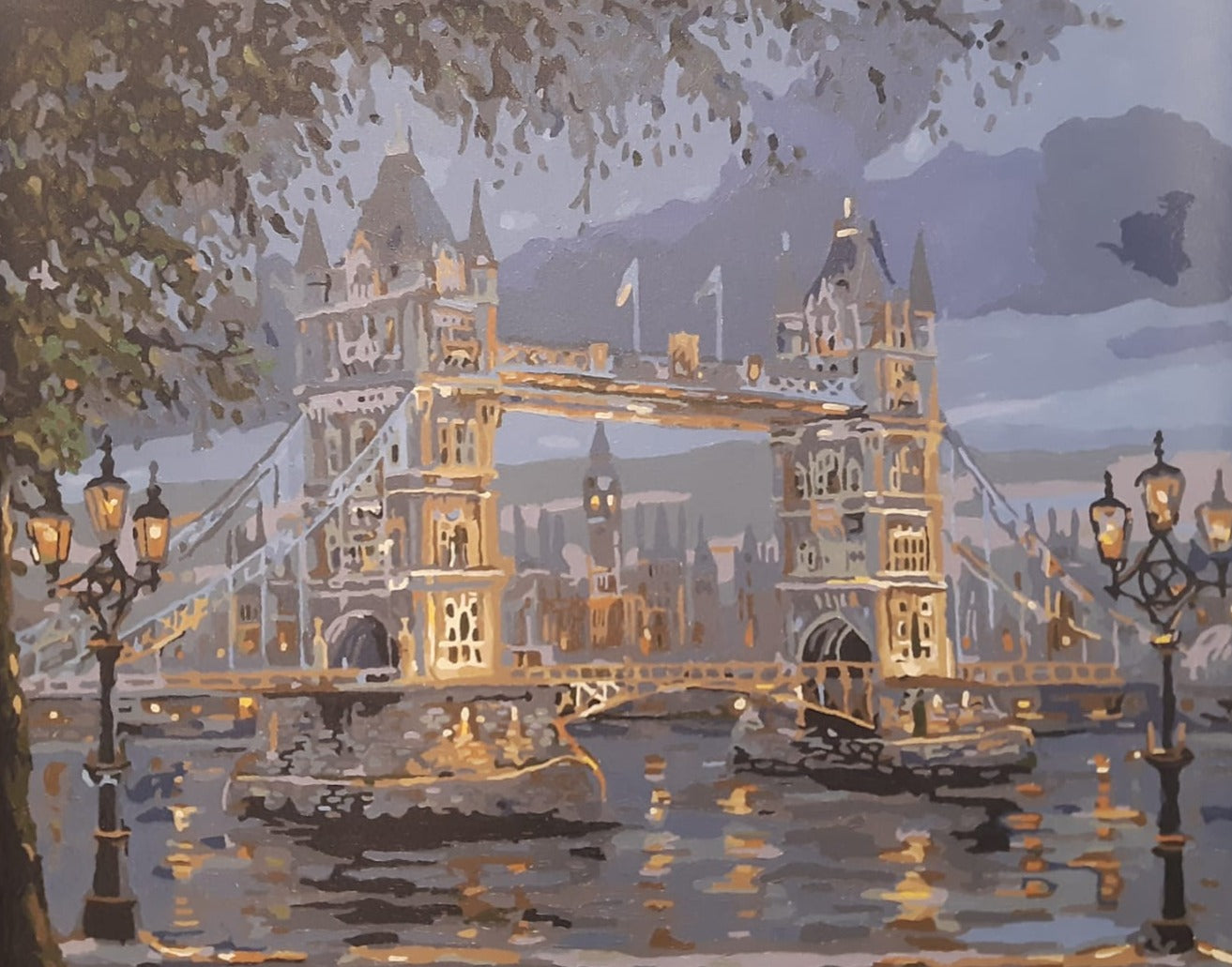 "London Bridge" - painting by numbers - Małgorzata Lech