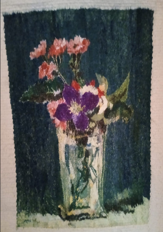 "Flowers" - tapestry - Ewa Kamińska